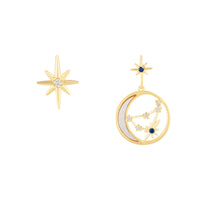 Constellation Pearl Gold Earrings | Wanderlust + Co 