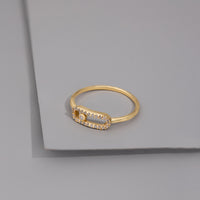 Connect Pave 14K Gold Vermeil Ring | Wanderlust + Co 