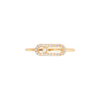 Connect Pave 14K Gold Vermeil Ring | Wanderlust + Co 