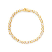 Heart Bezel 14K Gold Vermeil Bracelet | Wanderlust + Co