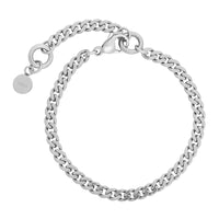 Chunky Curb Silver Chain Bracelet | Wanderlust + Co