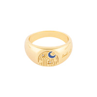 Look At The Stars Gold Mantra Ring | Wanderlust + Co