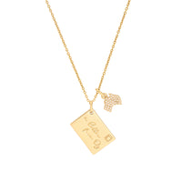 A Letter From OZ Gold Necklace | Wanderlust + Co