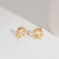 Sunseeker 14K Gold Vermeil Stud Earrings | Wanderlust + Co
