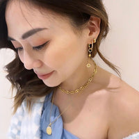 Sunlit Nova Gold Drop Earrings