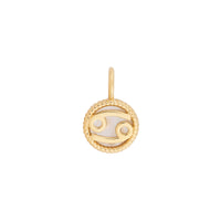 Cancer Zodiac Mother of Pearl 14K Gold Vermeil Pendant | Wanderlust + Co