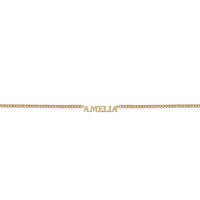 18K Gold Vermeil Nameplate Necklace With XL Curb Chain | Wanderlust + Co