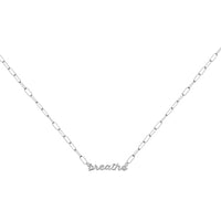 Sterling Silver Nameplate Necklace With Chain Link | Wanderlust + Co