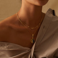 Crescent Key Gold Necklace | Wanderlust + Co