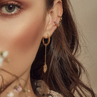 Sunlit Drop Gold Earrings | Wanderlust + Co