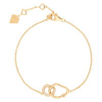 Infinity Link Pave 14K Gold Vermeil Bracelet | Wanderlust + Co