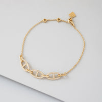 Link Anchor 14K Gold Vermeil Bracelet | Wanderlust + Co