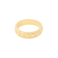 Checker 14K Gold Vermeil Ring  | Wanderlust + Co