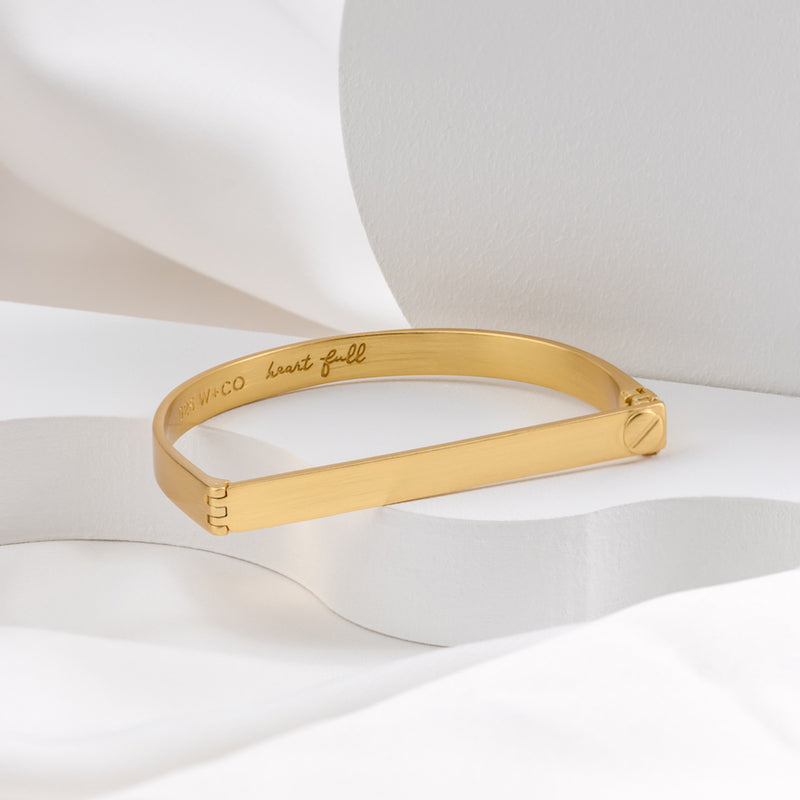 Real 10K Solid Yellow Gold Greek Bangle Bracelet for Women - Gold Depot Inc