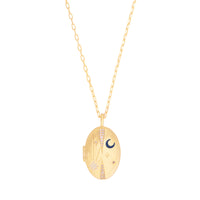 You Are Magic Gold Medallion Locket Necklace | Wanderlust + Co