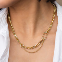 Reflect XL Curb Chain Gold Necklace | Wanderlust + Co 