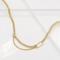 Reflect XL Curb Chain Gold Necklace | Wanderlust + Co 