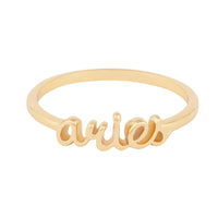 Aries Gold Ring | Wanderlust + Co 