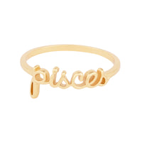 Pisces Gold Ring | Wanderlust + Co 