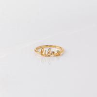 Libra Gold Ring | Wanderlust + Co 