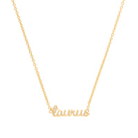 Taurus Gold Necklace | Wanderlust + Co 