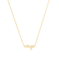 Virgo Gold Necklace | Wanderlust + Co 